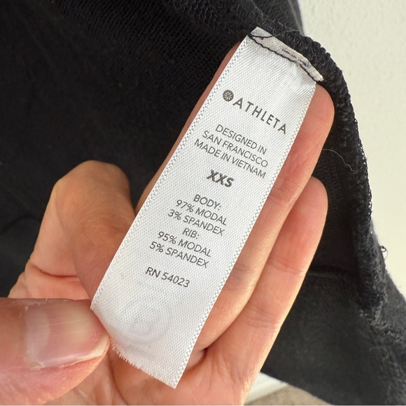 Athleta Pranayama Open Wrap Knit Cardigan XXS Black - Picture 9 of 10